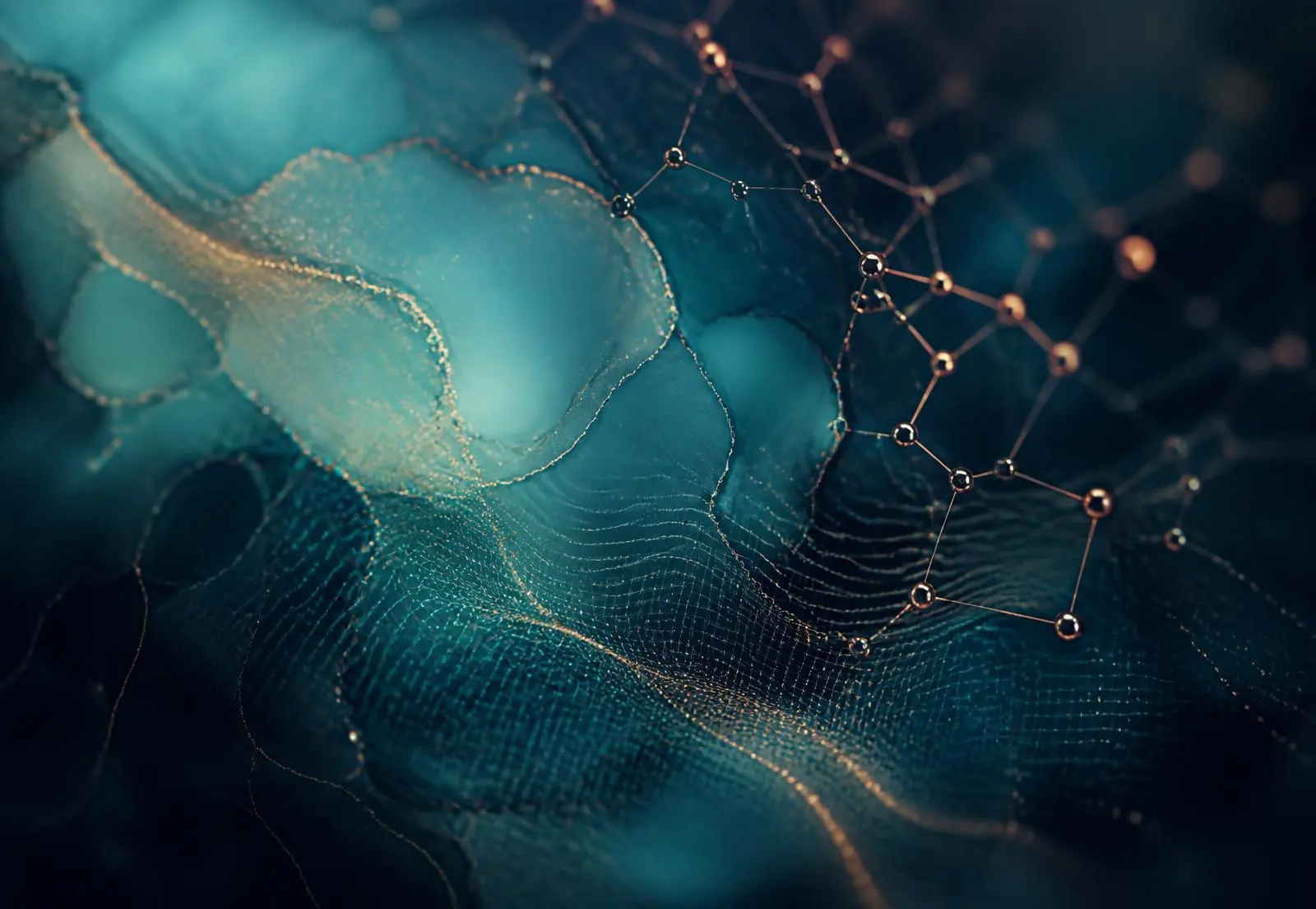 Abstract visualization of biological data networks